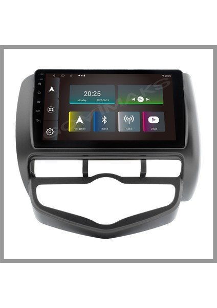 HONDA JAZZ CİTY DİJİTAL KLİMA 2002-2008 UYUMLU 2 GB RAM 32 GB HAFIZA ANDROID MULTIMEDIA TEYP