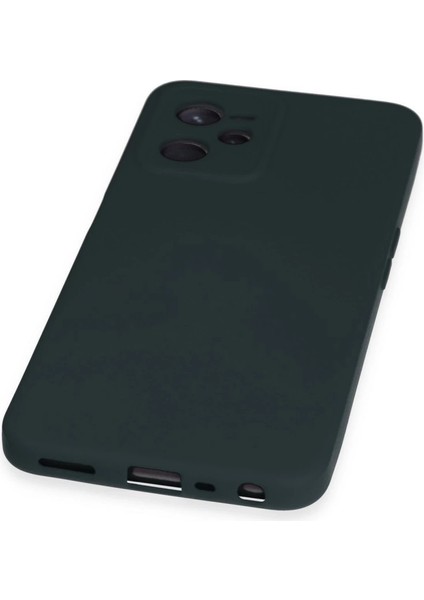 Realme C35 Kılıf Nano Içi Kadife Silikon - Koyu Yeşil modelleri