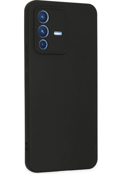 Vivo V23 5g Kılıf Nano Içi Kadife Silikon - Siyah modelleri