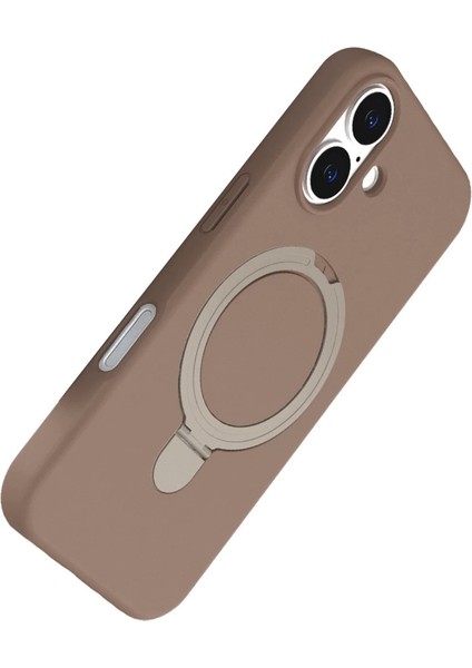 Apple Iphone 17 Regal Magsafe Standlı Kapak - Çöl Titanyum fırsatları