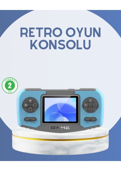 Çocuklara Özel Retro Oyun Konsolu Portatif Eğlence Cihazı - MCT8551-8756