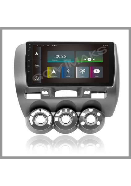 HONDA JAZZ CİTY 2002-2008 UYUMLU ANALOG KLİMA 2 GB RAM 32 GB HAFIZA ANDROID MULTIMEDIA TEYP