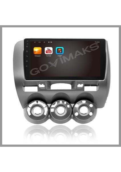 HONDA JAZZ CİTY 2002-2008 UYUMLU ANALOG KLİMA 4 GB RAM 64 GB HAFIZA ANDROID MULTIMEDIA TEYP