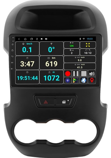 GOVİMAKS FORD RANGER 2011-2015 UYUMLU 2 GB RAM 32 GB HAFIZA ANDROID MULTIMEDIA TEYP