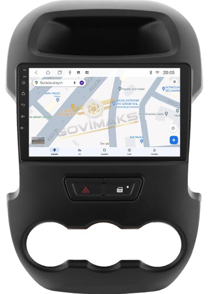GOVİMAKS FORD RANGER 2011-2015 UYUMLU 2 GB RAM 32 GB HAFIZA ANDROID MULTIMEDIA TEYP