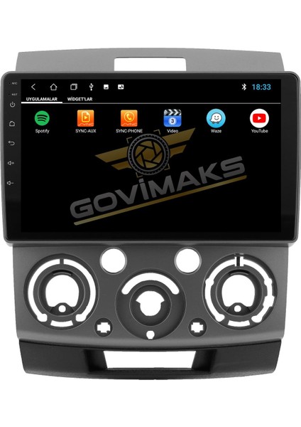 MAZDA BT50 2007-2012 UYUMLU 2 GB RAM 32 GB HAFIZA ANDROID MULTIMEDIA TEYP