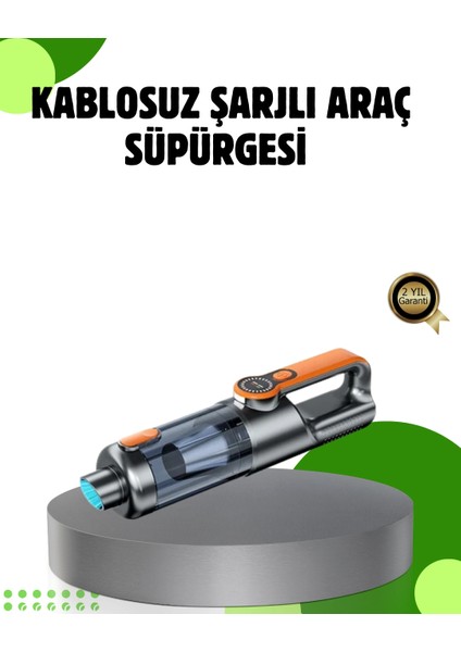 Şarjlı Kablosuz El Süpürgesi Yüksek Emiş Güçlü ve Çok Başlıklı