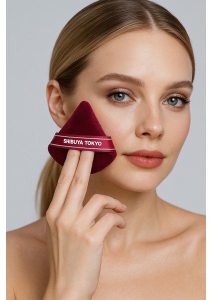 Üçgen Pudra Pufu ve Makyaj Süngeri 3’lü Set Kumaş Kese fiyatları