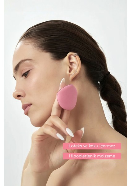 7’li Yuvarlak Pudra Pufu Makyaj Süngeri Seti Islak/kuru Parmak Bantlı Kutulu fiyatları