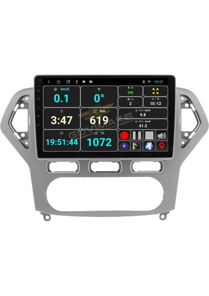 FORD MONDEO 2007-2012 UYUMLU SILVER GREY 6 GB RAM 128 GB HAFIZA ANDROİD MULTİMEDİA TEYP