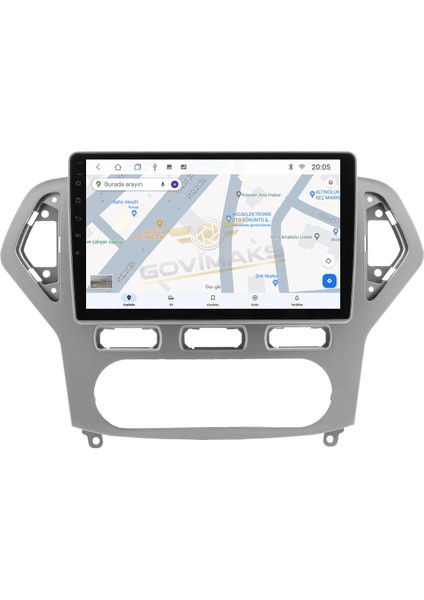 FORD MONDEO 2007-2012 UYUMLU SILVER GREY 6 GB RAM 128 GB HAFIZA ANDROİD MULTİMEDİA TEYP