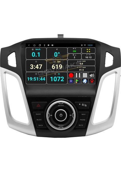 FORD FOCUS 3/3.5/4 2012-2018 UYUMLU 2 GB RAM 32 GB HAFIZA ANDROID MULTIMEDIA TEYP