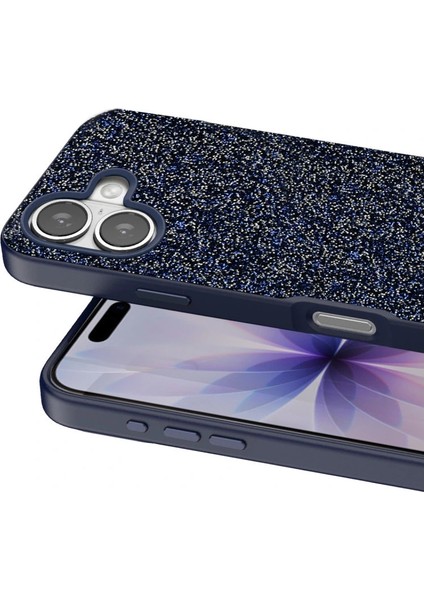 Onegif Apple Iphone 17 Bright Simli Kapak - Mavi fiyatları