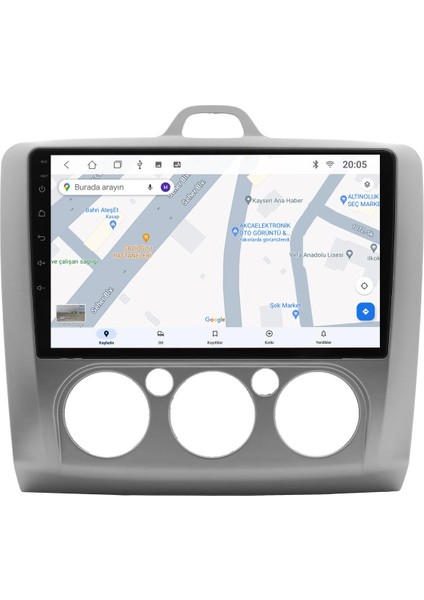 FORD FOCUS 2 2006-2011 UYUMLU MANUEL KLİMA 8 GB RAM 128 GB HAFIZA ANDROID MULTIMEDIA TEYP