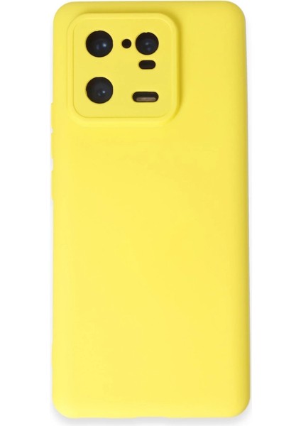 Xiaomi Mi 13 Pro Kılıf Nano Içi Kadife Silikon - Sarı