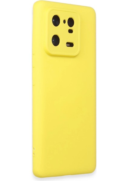 Xiaomi Mi 13 Pro Kılıf Nano Içi Kadife Silikon - Sarı fiyatları