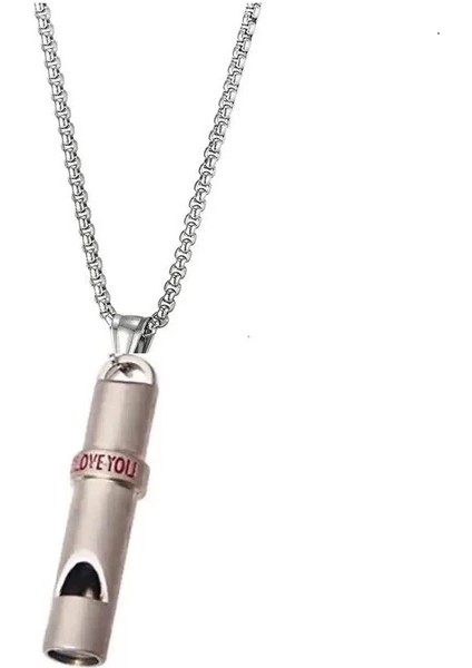 Deprem Düdüğü Çelik Kolye