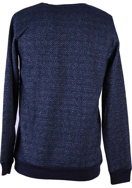 Bis Yaka Selanik Ringel Lacivert Erkek Sweatshirt 333 modelleri