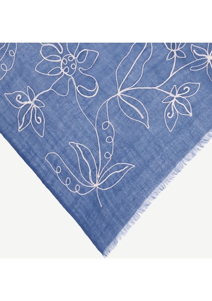 Çiçek Nakışlı Yün Şal fiyatları