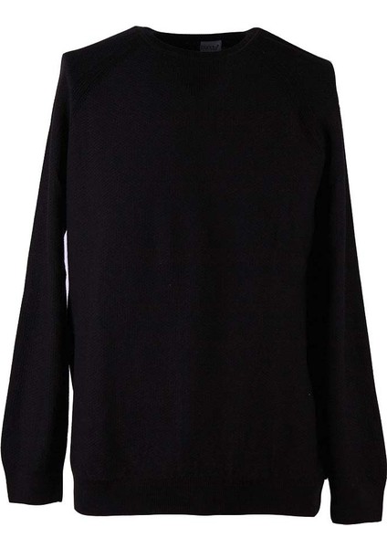 O Yaka Siyah Erkek Kazak 18061