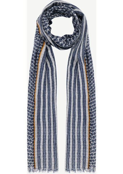 Geometrik Desenli Yün Şal