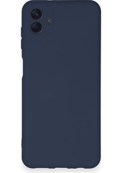 Samsung Galaxy A04 Kılıf Nano Içi Kadife Silikon - Lacivert