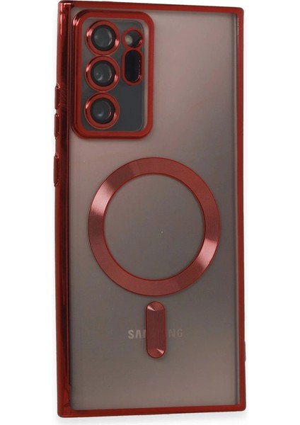 Samsung Galaxy Note 20 Ultra Kılıf Kross Magneticsafe Kapak - Kırmızı