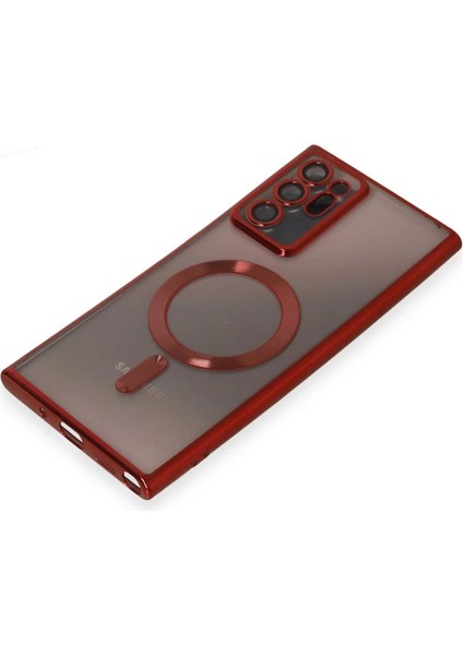 Samsung Galaxy Note 20 Ultra Kılıf Kross Magneticsafe Kapak - Kırmızı fırsatları