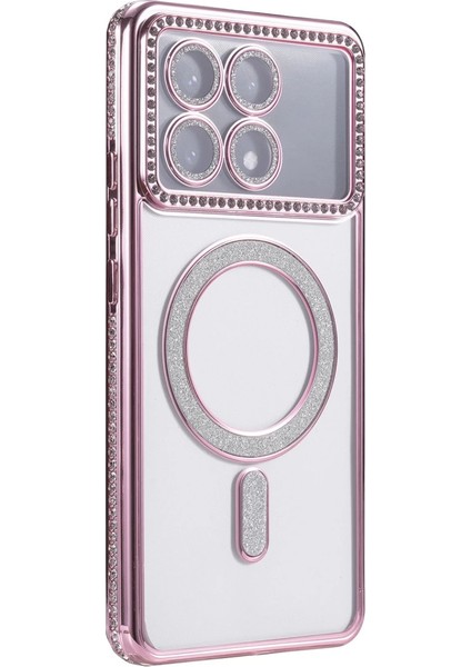 Xiaomi Poco X6 Pro Joke Simli Magneticsafe Kılıf - Pembe modelleri