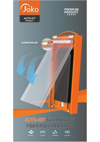 Joko Samsung Galaxy Note 20 Ultra Autokit 5in1 Fiber Hayalet Polymer Nano Ekran Koruyucu