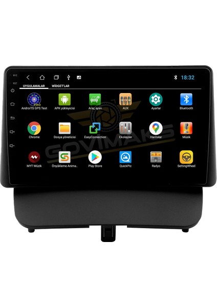 FORD COURIER DELÜX PAKET UYUMLU 4 GB RAM 64 GB HAFIZA ANDROID MULTIMEDIA TEYP modelleri