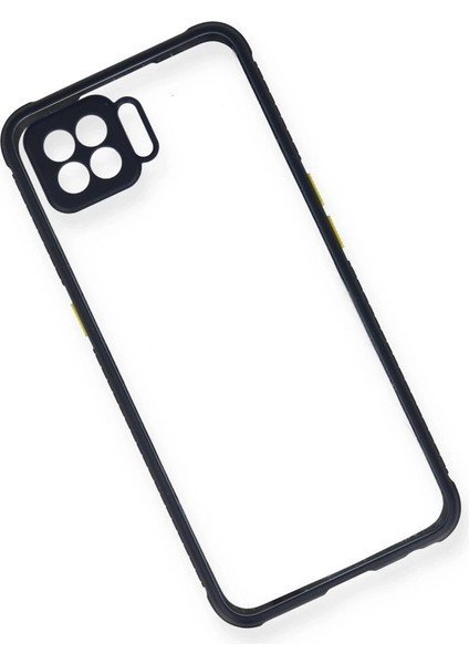 Oppo A73 Kılıf Miami Şeffaf Silikon - Lacivert modelleri