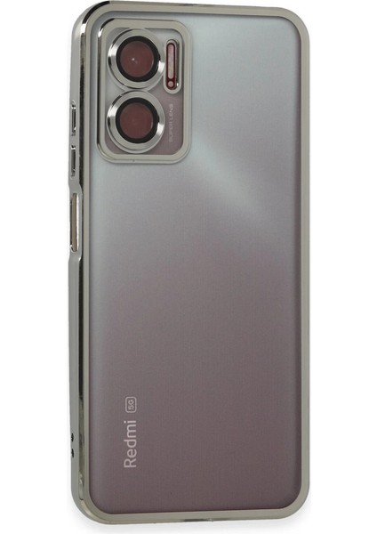 Xiaomi Redmi 10 5g Kılıf Razer Lensli Silikon - Gümüş