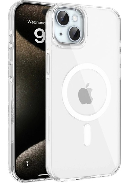 Joko Iphone 15 Gleam Pc Sert Magsafe Kılıf - Şeffaf