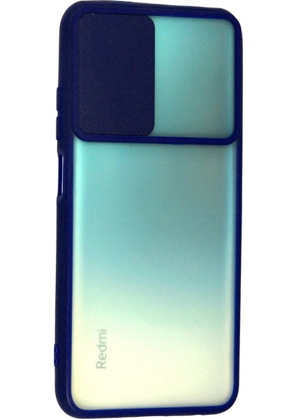Xiaomi Redmi Note 10 Kılıf Palm Buzlu Kamera Sürgülü Silikon - Lacivert fiyatları