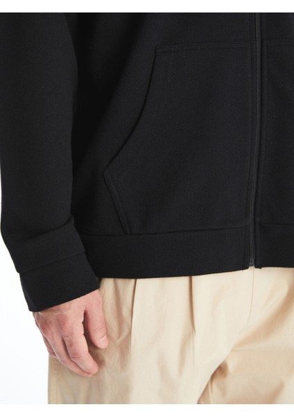 Yeni Sezon Kapüşonlu Uzun Kollu Erkek Fermuarlı Sweatshirt modelleri