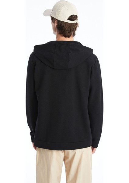 Yeni Sezon Kapüşonlu Uzun Kollu Erkek Fermuarlı Sweatshirt fırsatları