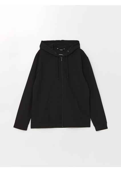 Yeni Sezon Kapüşonlu Uzun Kollu Erkek Fermuarlı Sweatshirt indirimleri