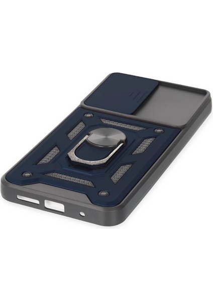 Xiaomi Redmi Note 9 4g Kılıf Pars Lens Yüzüklü Silikon - Lacivert indirimleri