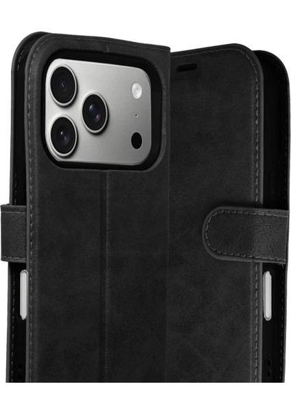 Apple Iphone 17 Pro Max Trend S Plus Kapaklı Kılıf - Siyah modelleri