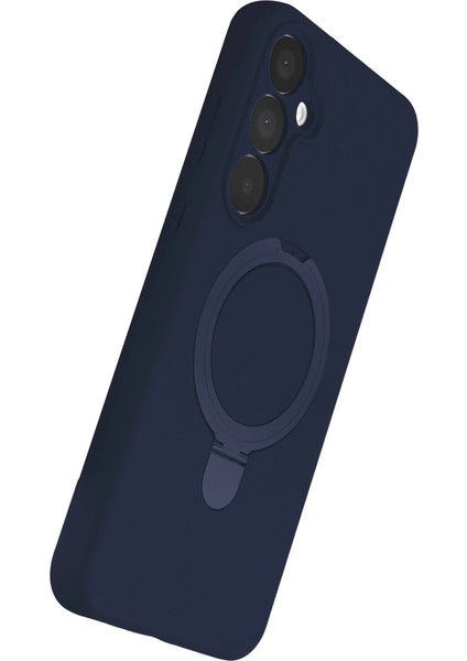 Samsung Galaxy A25 5g Regal Magsafe Standlı Kapak - Lacivert modelleri