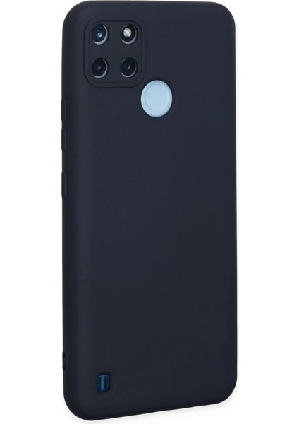 Realme C25Y Kılıf Nano Içi Kadife Silikon - Lacivert modelleri