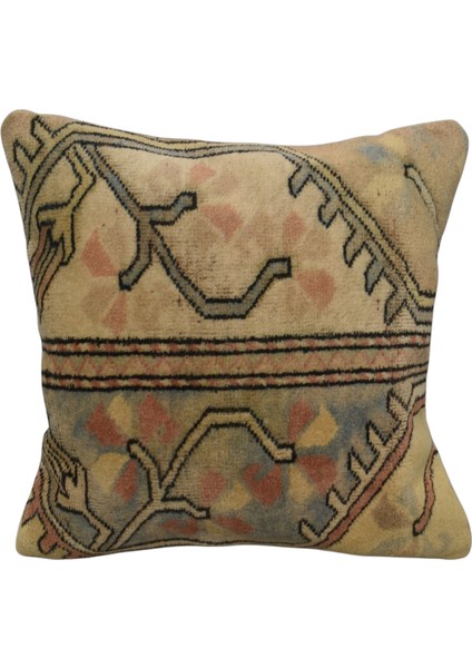 Vintage El Dokuma Dekoratif Halı Kırlent Yastık Kılıfı 6702 fırsatları
