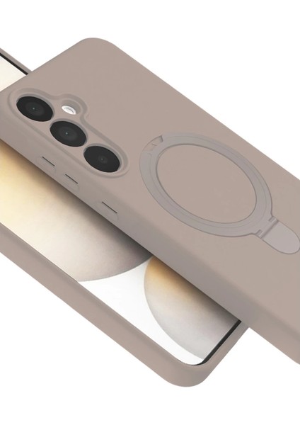 Samsung Galaxy A16 5g Regal Magsafe Standlı Kapak - Çöl Titanyum indirimleri