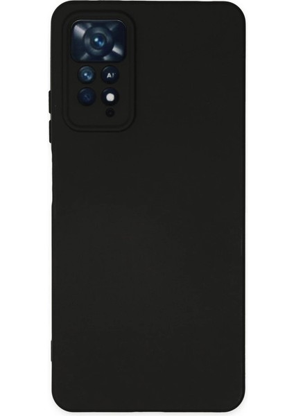 Xiaomi Redmi Note 11 Pro Kılıf Nano Içi Kadife Silikon - Siyah