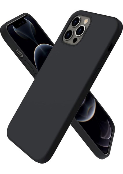 Iphone 12 Pro Kılıf First Silikon - Siyah