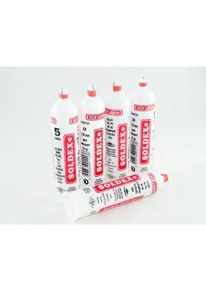 Tüp Lehim 1,2 mm 25 gr - 5 Kanallı, Sn:60 / Pb:40