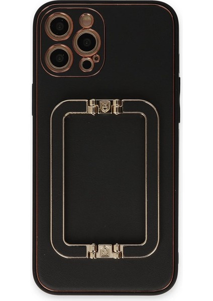 Iphone 12 Pro Max Kılıf Coco Elit Kapak - Siyah