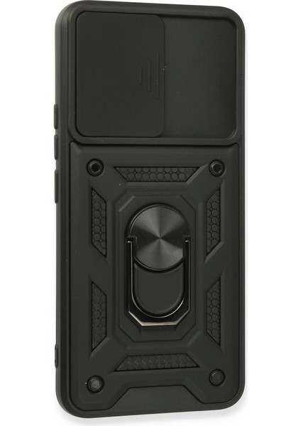 Realme 8 Kılıf Pars Lens Yüzüklü Silikon - Siyah fiyatları