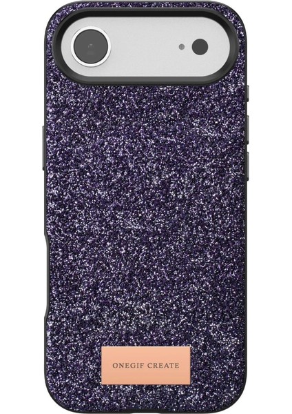 Onegif Apple Iphone 17 Air Bright Simli Kapak - Derin Mor fırsatları